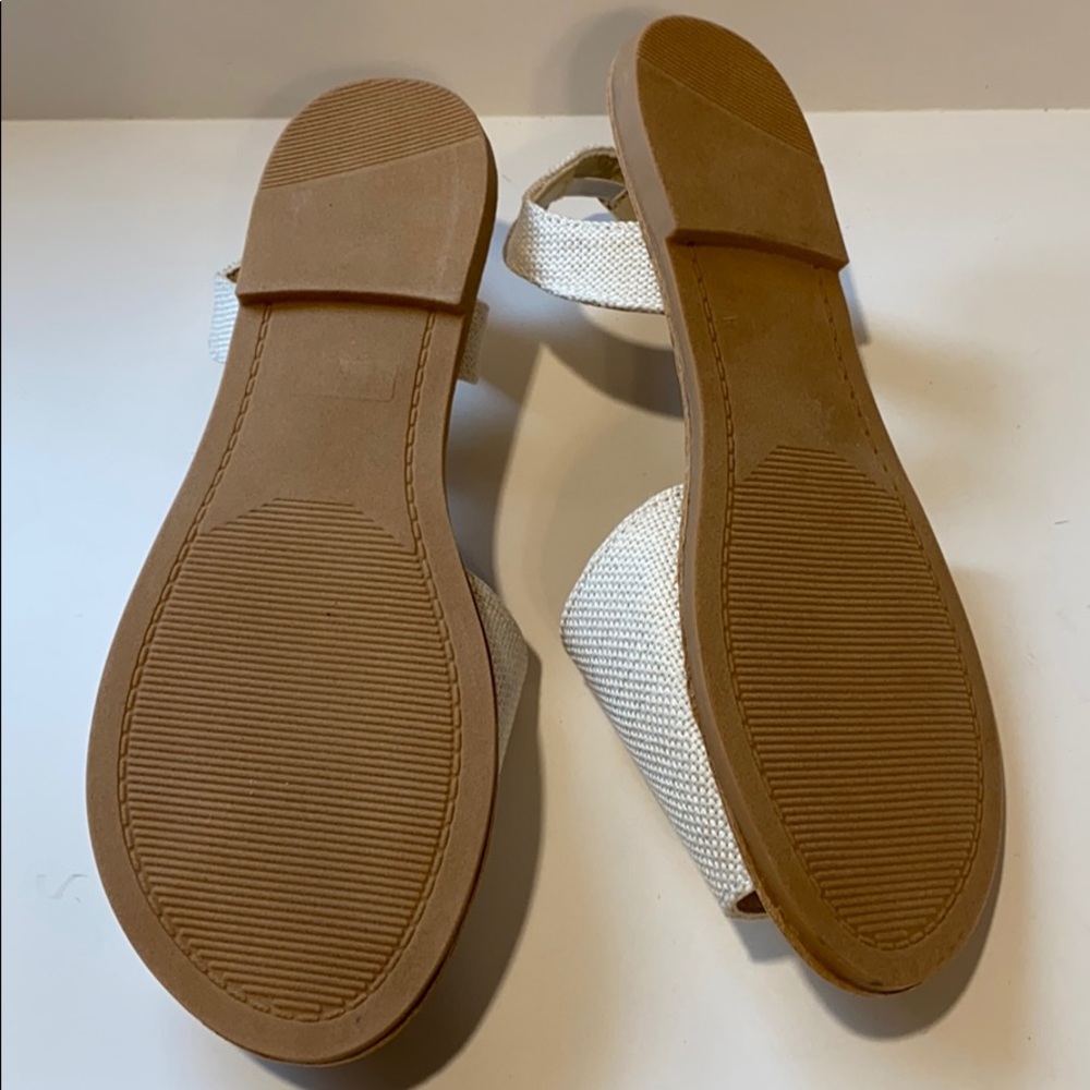 Wanted Brixton White Slip On Flat Sandals New - Picture 6 of 10